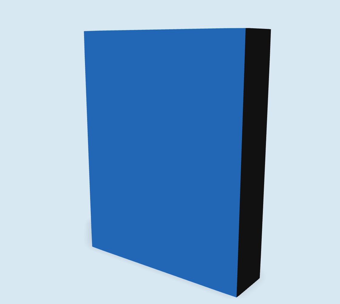 3D Box Mockup Colors Perspective